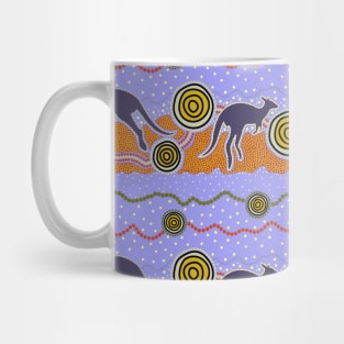 Aboriginal Art - Kangaroo Dreaming Mug